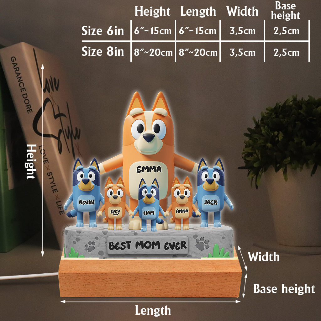 Best Mom Ever - Personalized Mother Custom Shaped Acrylic Plaque