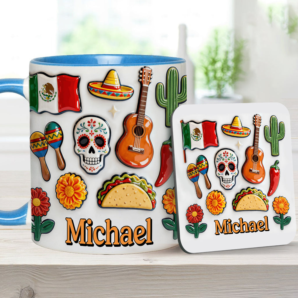 Proud To Be Mexican - Personalized Expats Accent Mug & Coaster