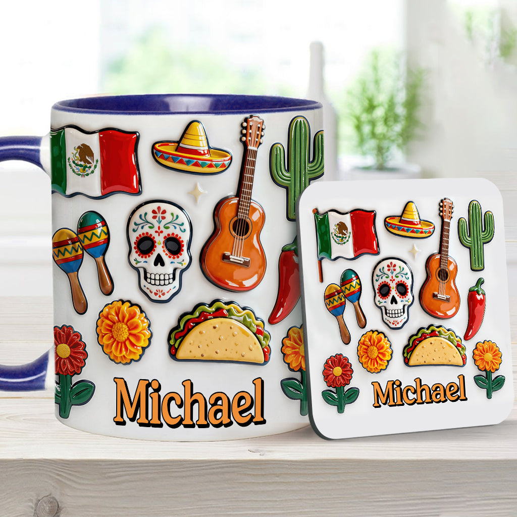 Proud To Be Mexican - Personalized Expats Accent Mug & Coaster
