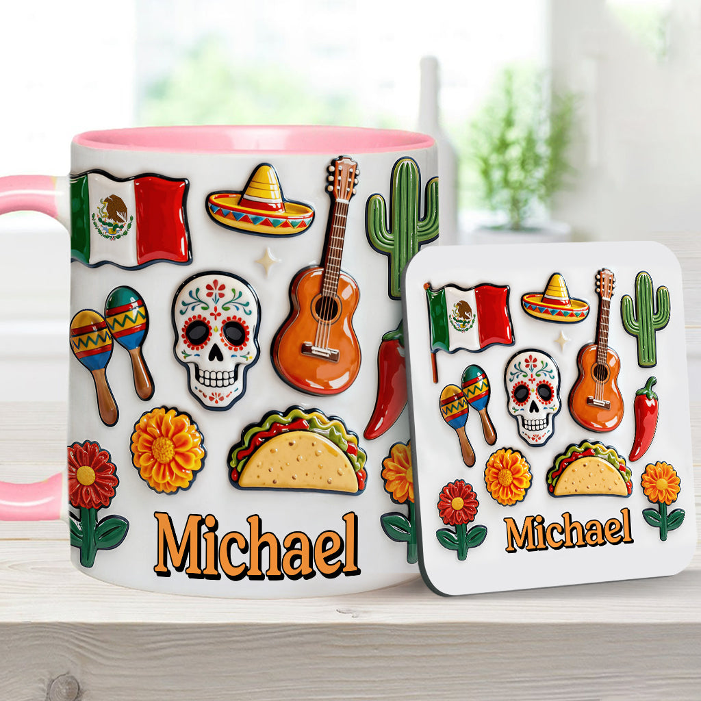 Proud To Be Mexican - Personalized Expats Accent Mug & Coaster