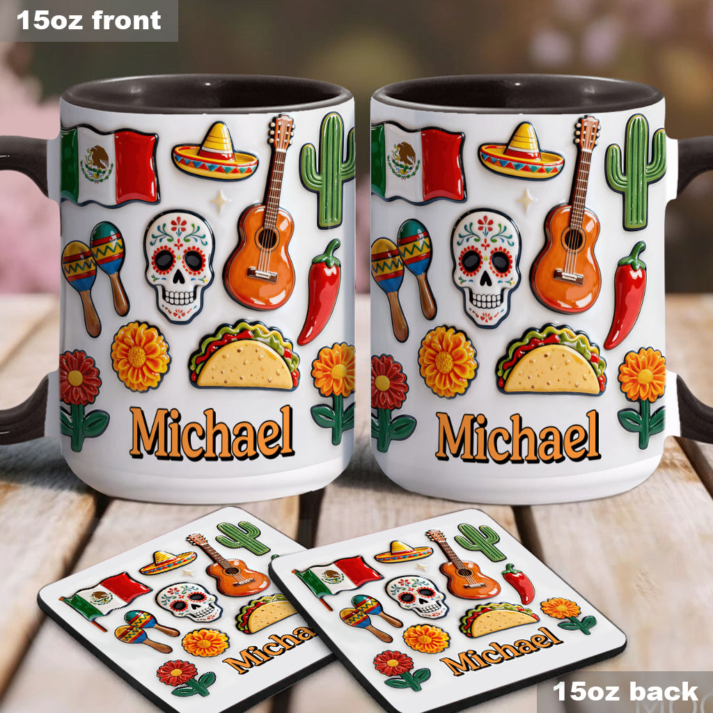 Proud To Be Mexican - Personalized Expats Accent Mug & Coaster