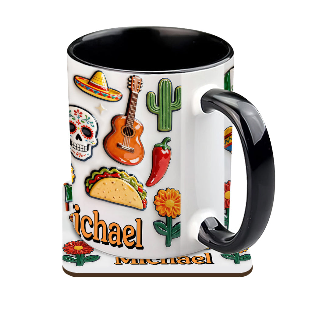 Proud To Be Mexican - Personalized Expats Accent Mug & Coaster