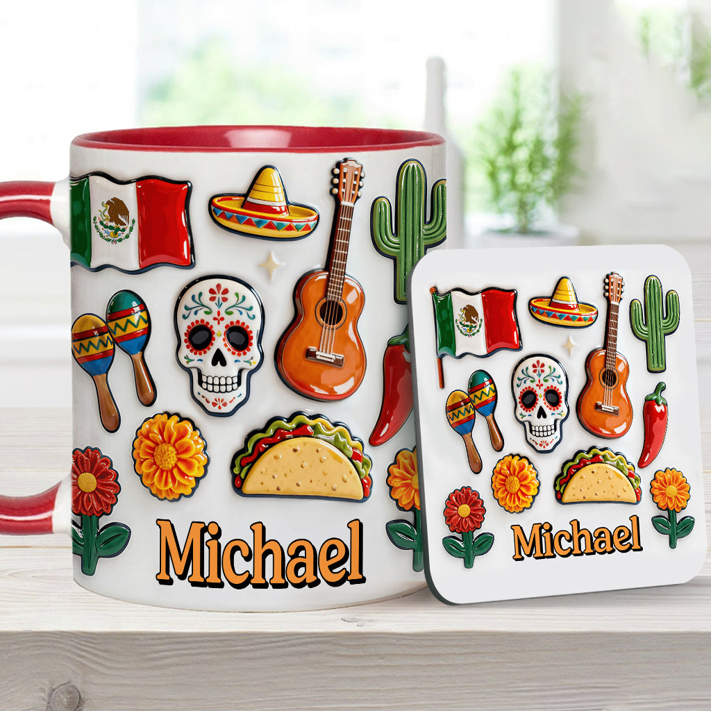 Proud To Be Mexican - Personalized Expats Accent Mug & Coaster
