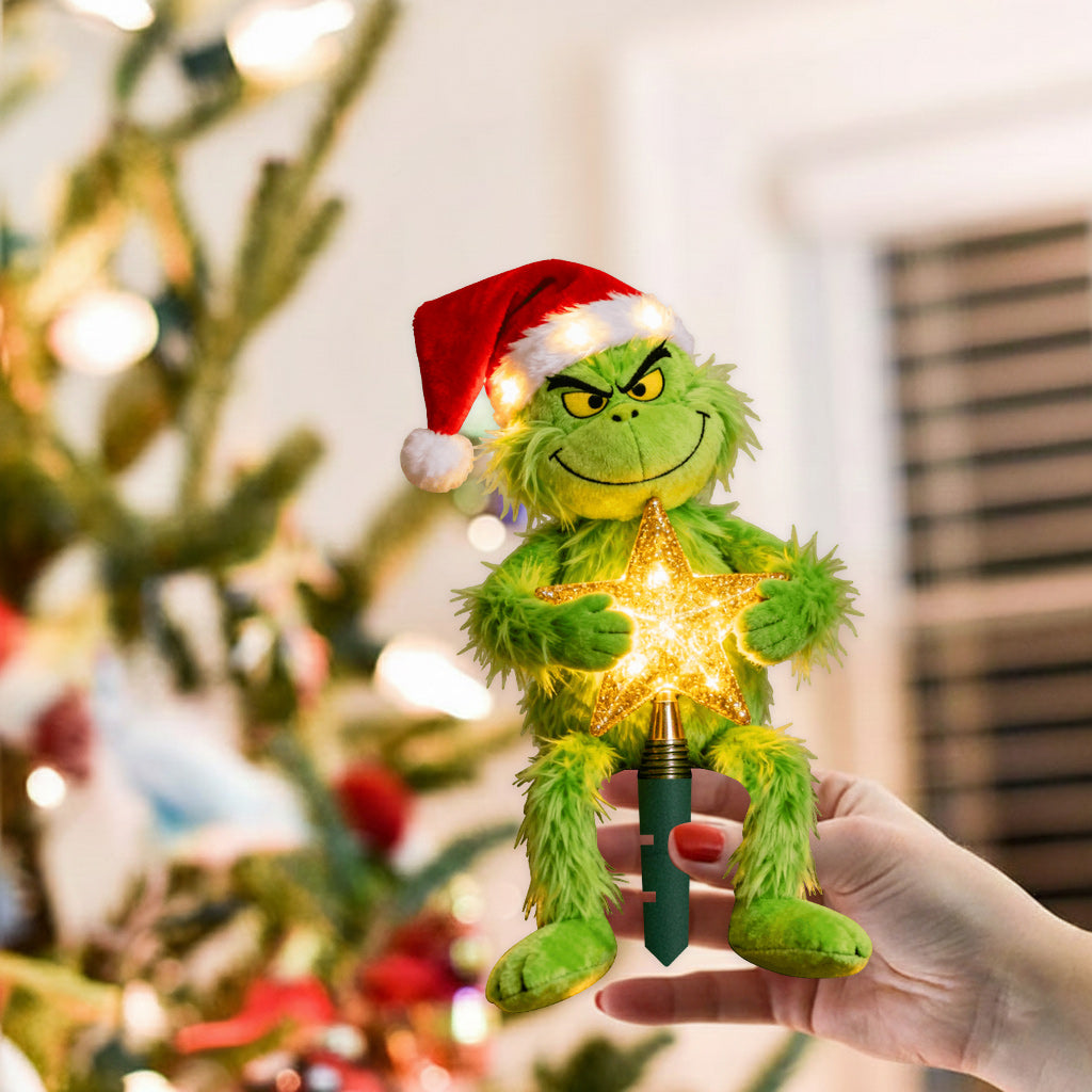 Merry Grinchmas - Stole Christmas LED Light Tree Topper