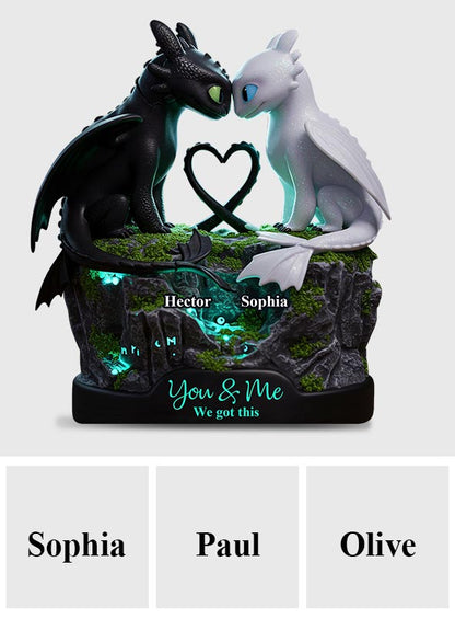 You & Me We Got This - Personalized Couple Custom Shaped Acrylic Plaque