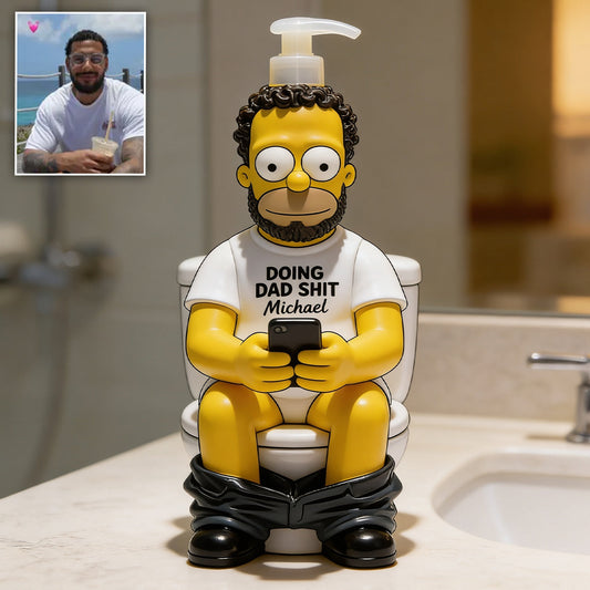 Doing Dad Sh*t - Personalized Cartoon Family Pump Dispenser