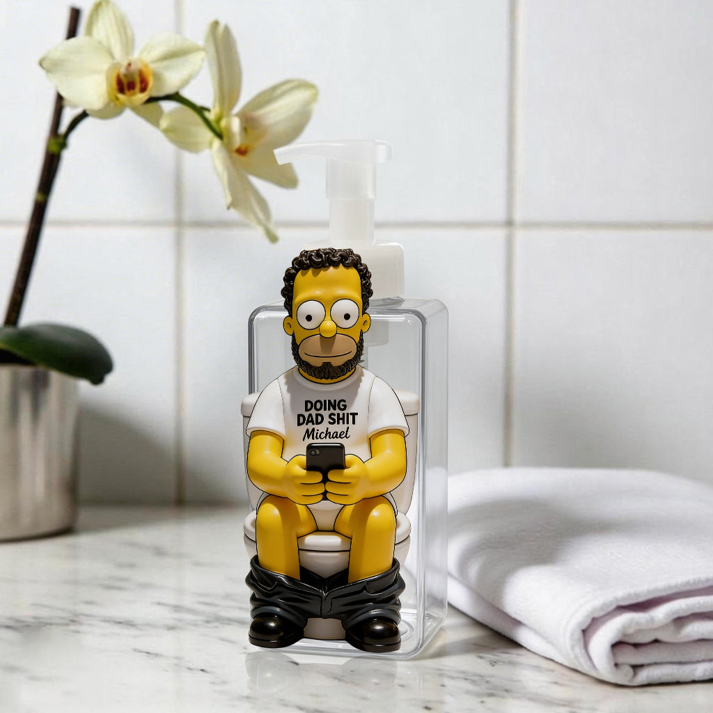 Doing Dad Sh*t - Personalized Cartoon Family Pump Dispenser