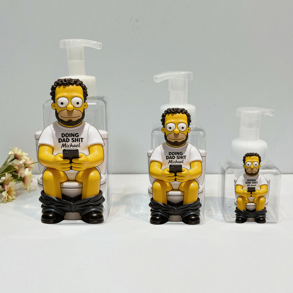 Doing Dad Sh*t - Personalized Cartoon Family Pump Dispenser