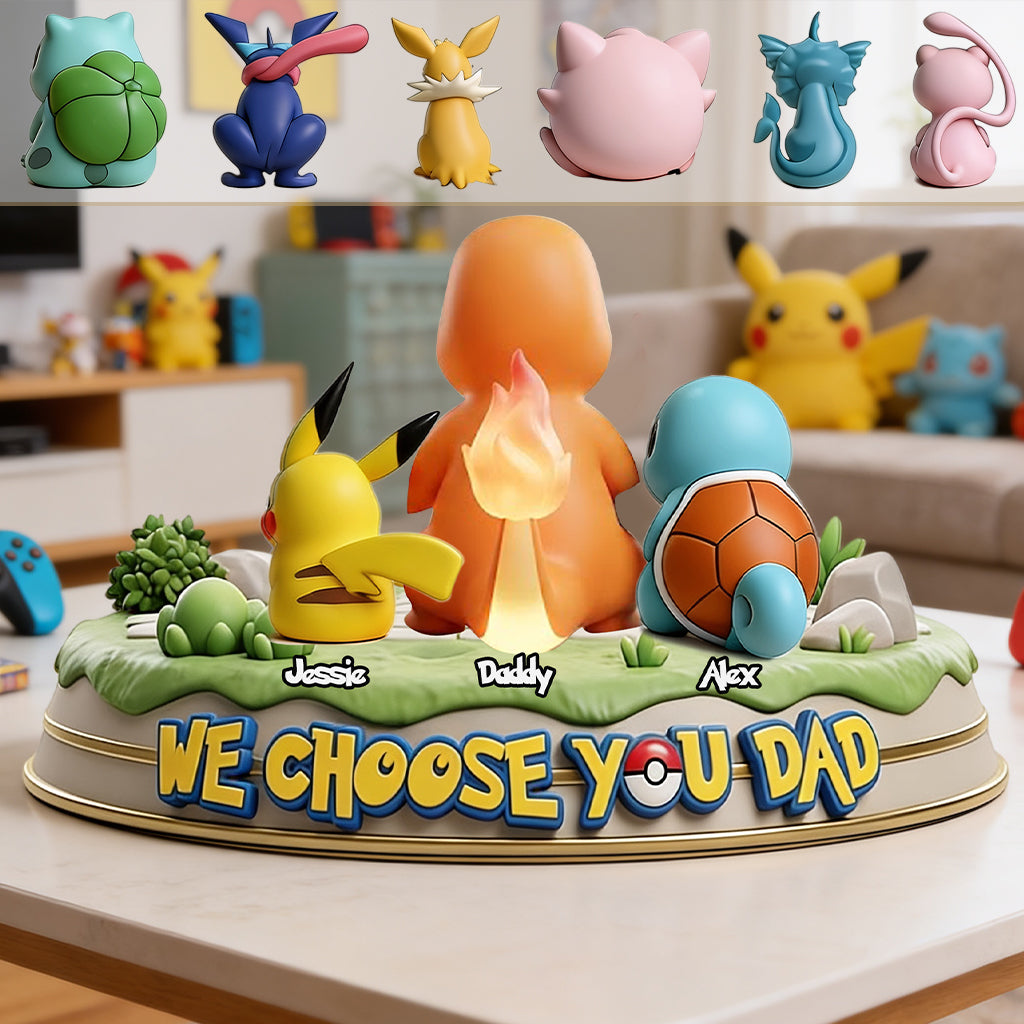 We Choose You - Personalized Monster Trainer Custom Shaped Acrylic Plaque