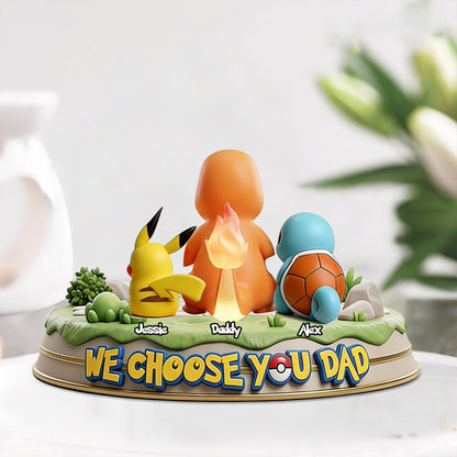 We Choose You - Personalized Monster Trainer Custom Shaped Acrylic Plaque