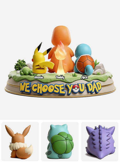 We Choose You - Personalized Monster Trainer Custom Shaped Acrylic Plaque