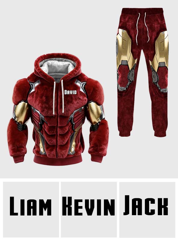 Christmas Retro - Personalized Marvelous Universe Hoodie and Sweatpants