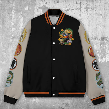 Strong Dragon - Personalized Seven Balls Varsity Jacket