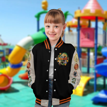 Strong Dragon - Personalized Seven Balls Varsity Jacket