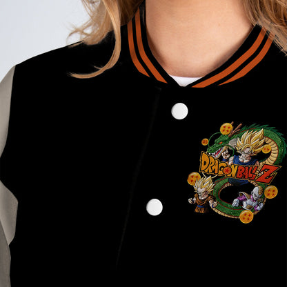 Strong Dragon - Personalized Seven Balls Varsity Jacket