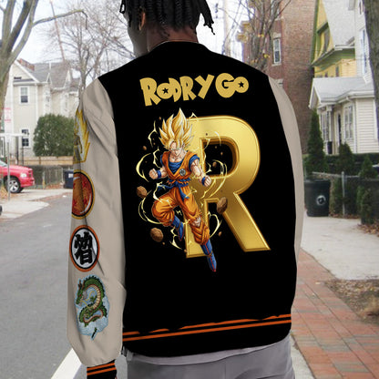 Strong Dragon - Personalized Seven Balls Varsity Jacket