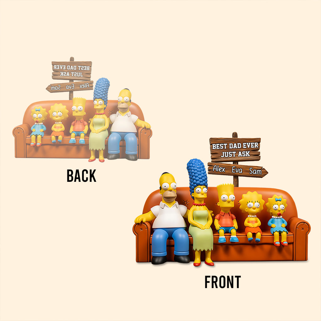 Best Dad Ever - Personalized Father Custom Shaped Acrylic Plaque