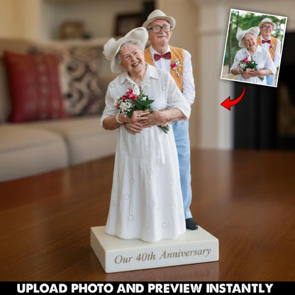 Couple Anniversary - Personalized Couple Custom Shaped Acrylic Plaque