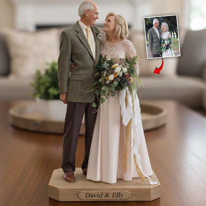 Couple Anniversary - Personalized Couple Custom Shaped Acrylic Plaque