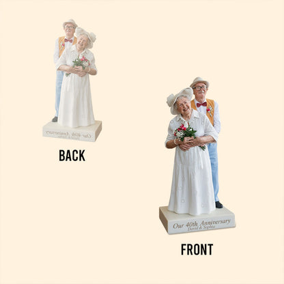 Couple Anniversary - Personalized Couple Custom Shaped Acrylic Plaque