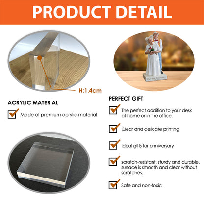 Couple Anniversary - Personalized Couple Custom Shaped Acrylic Plaque