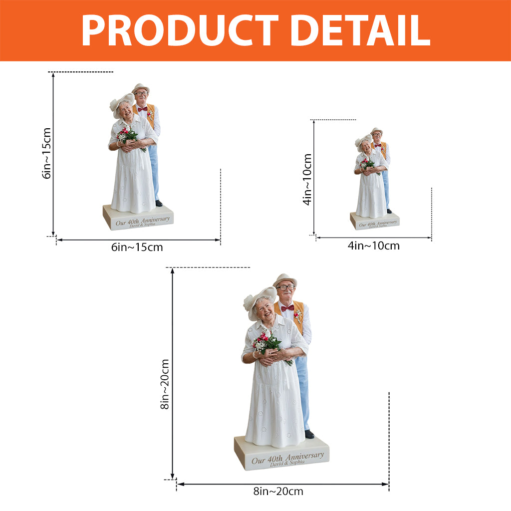 Couple Anniversary - Personalized Couple Custom Shaped Acrylic Plaque