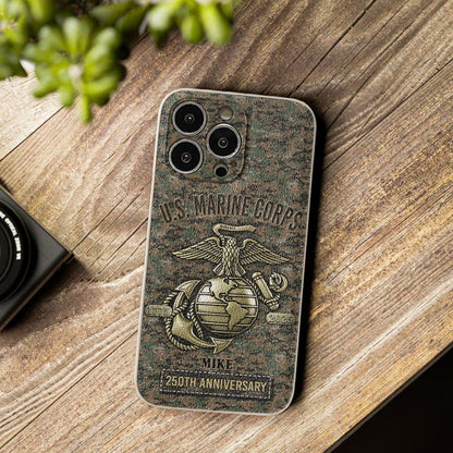250th Anniversary - Personalized Veteran Leather Phone Case