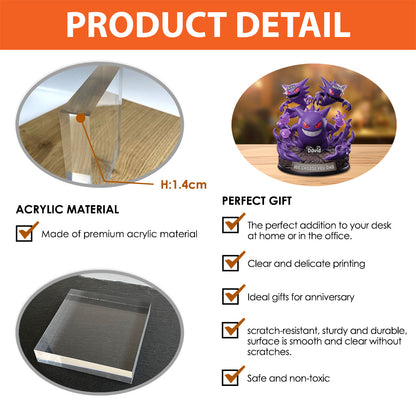 We Choose You Dad - Personalized Monster Trainer Custom Shaped Acrylic Plaque