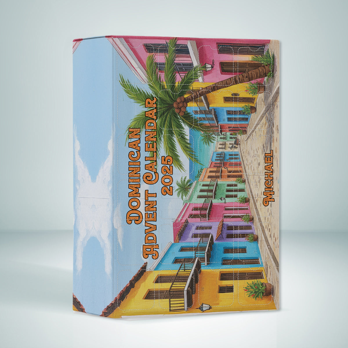 Dominican Republic Advent Calendar 2025 - Personalized Expats Advent Calendar With Ornaments