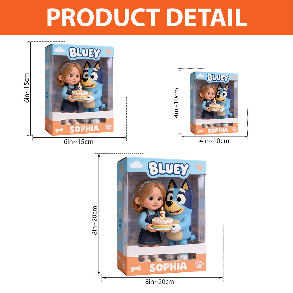 Custom Any Photo - Personalized Blue Dog Custom Shaped Acrylic Plaque