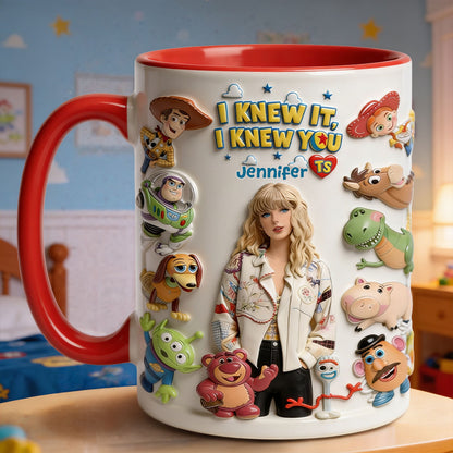 The Fifth Story Of Toys - Personalized Toy Story Accent Mug & Coaster