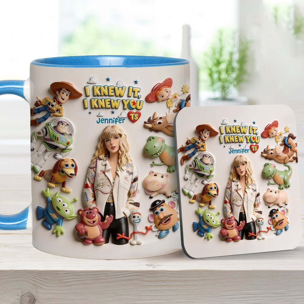 The Fifth Story Of Toys - Personalized Toy Story Accent Mug & Coaster