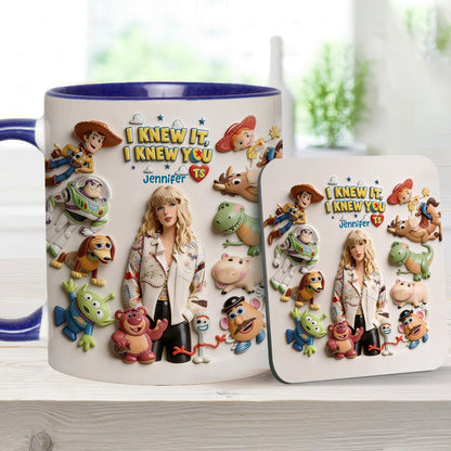 The Fifth Story Of Toys - Personalized Toy Story Accent Mug & Coaster