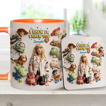 The Fifth Story Of Toys - Personalized Toy Story Accent Mug & Coaster