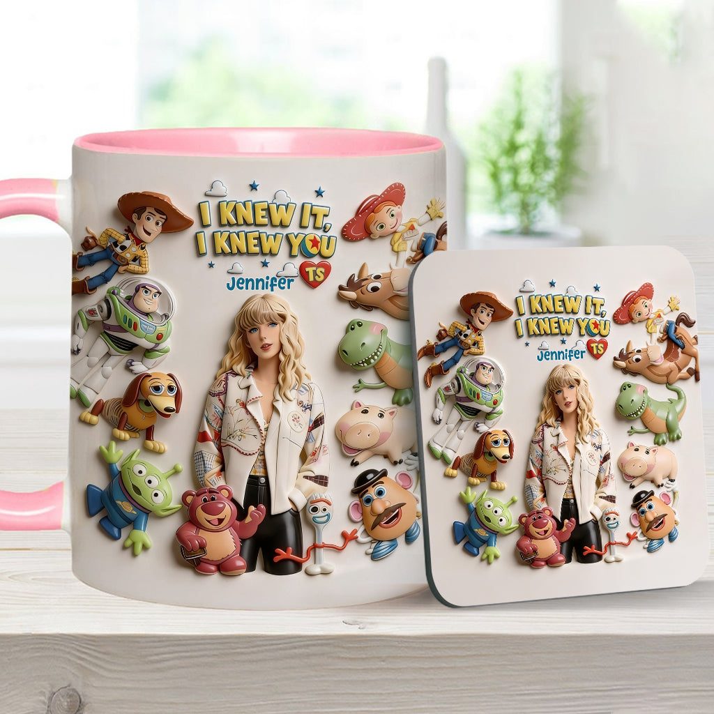 The Fifth Story Of Toys - Personalized Toy Story Accent Mug & Coaster