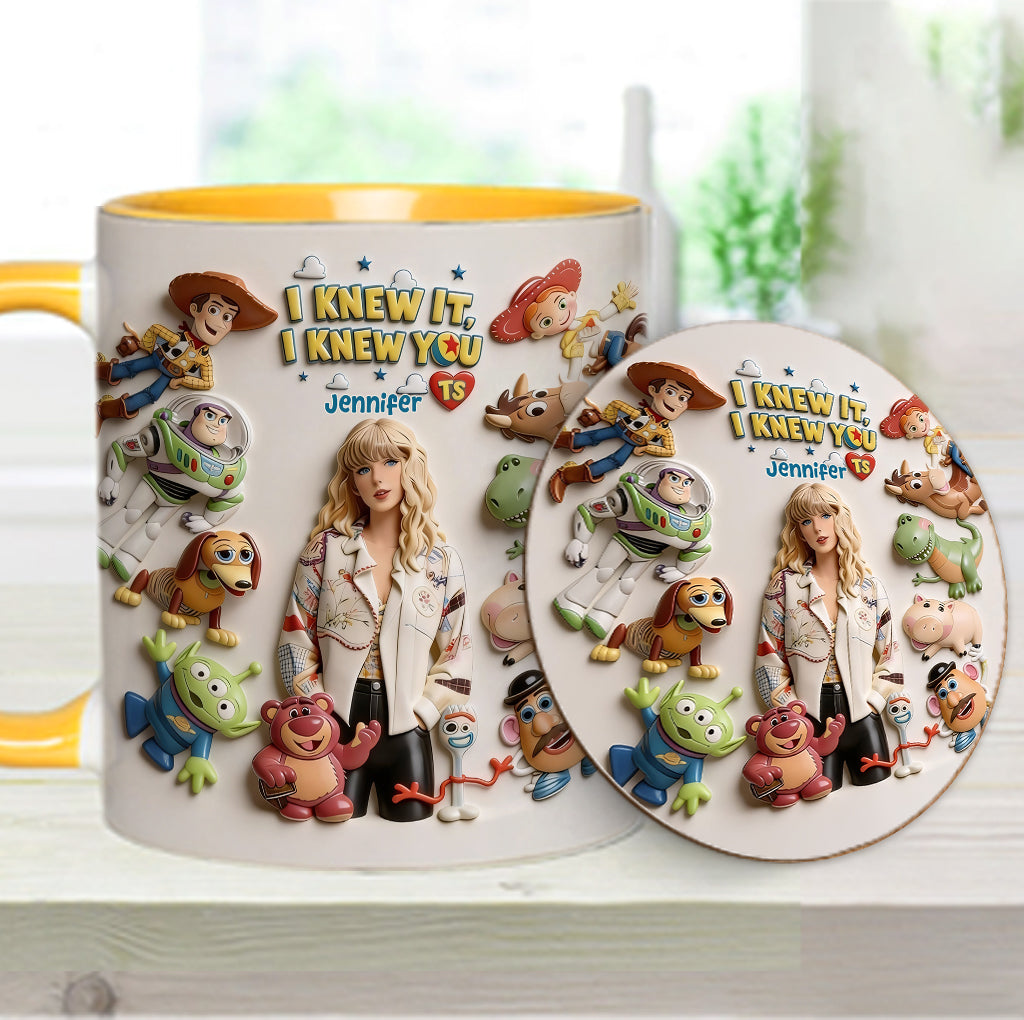 The Fifth Story Of Toys - Personalized Toy Story Accent Mug & Coaster