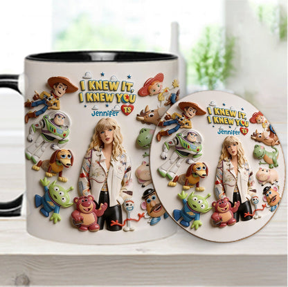 The Fifth Story Of Toys - Personalized Toy Story Accent Mug & Coaster