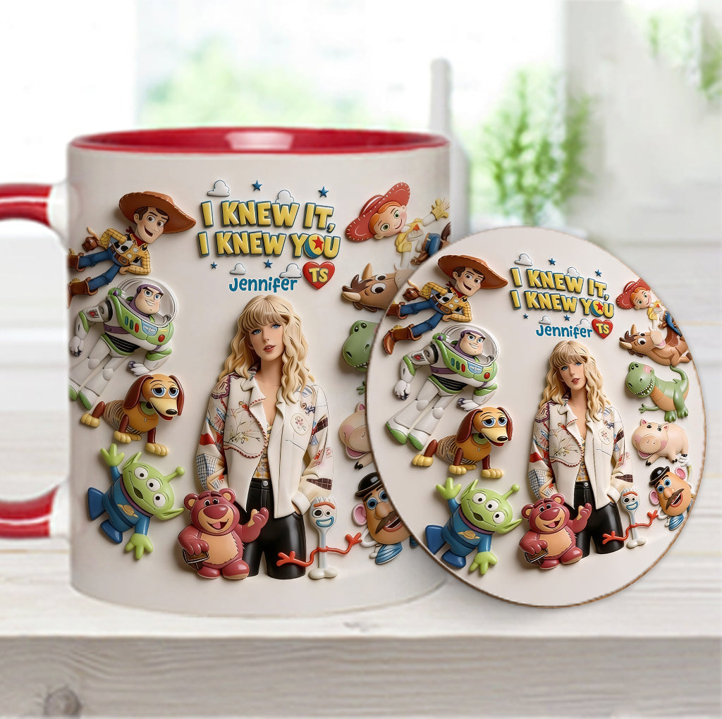 The Fifth Story Of Toys - Personalized Toy Story Accent Mug & Coaster