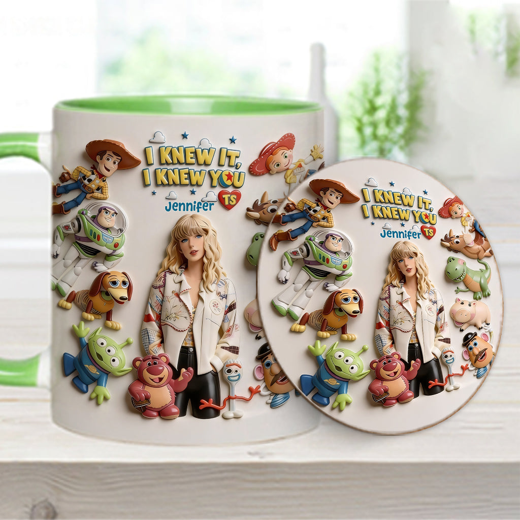 The Fifth Story Of Toys - Personalized Toy Story Accent Mug & Coaster