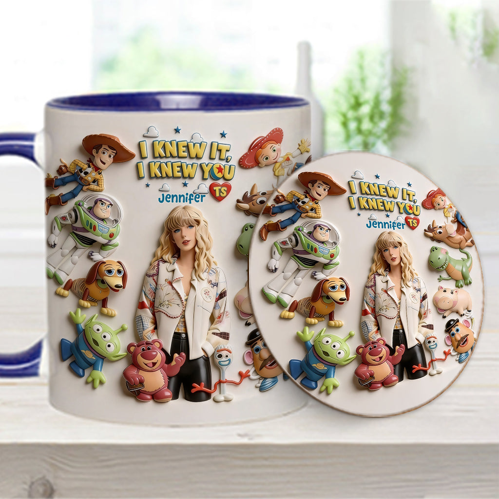 The Fifth Story Of Toys - Personalized Toy Story Accent Mug & Coaster