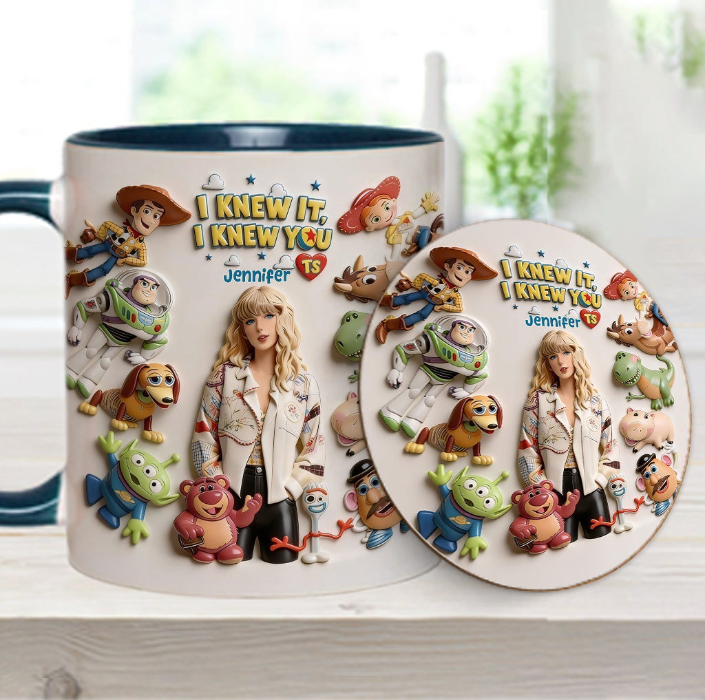 The Fifth Story Of Toys - Personalized Toy Story Accent Mug & Coaster