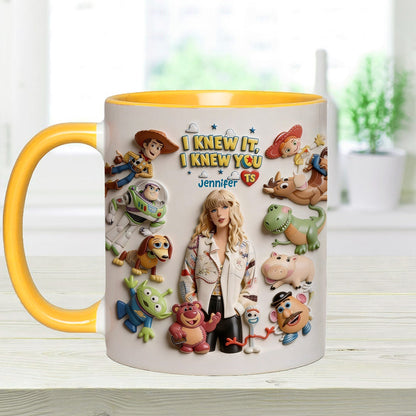 The Fifth Story Of Toys - Personalized Toy Story Accent Mug & Coaster