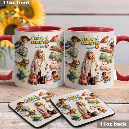 The Fifth Story Of Toys - Personalized Toy Story Accent Mug & Coaster