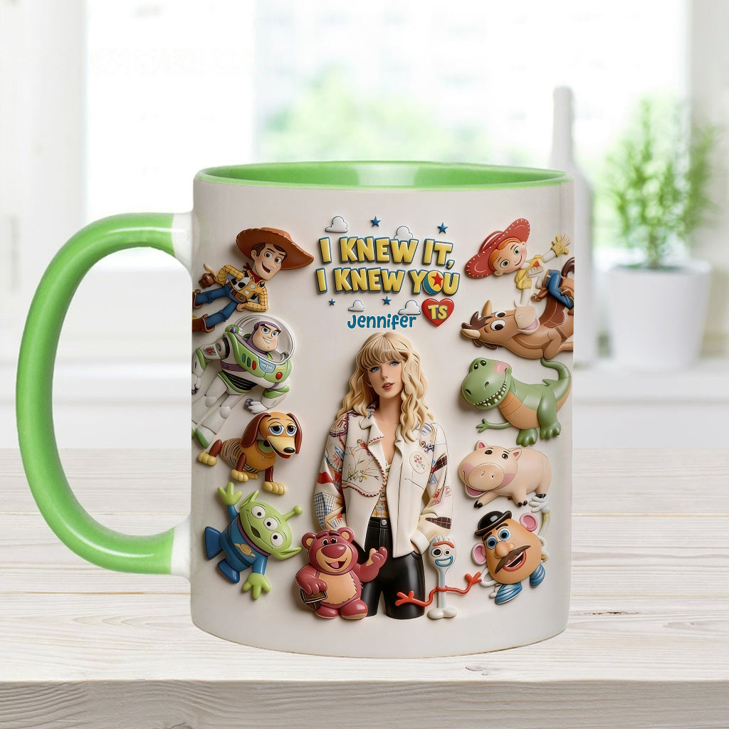The Fifth Story Of Toys - Personalized Toy Story Accent Mug & Coaster