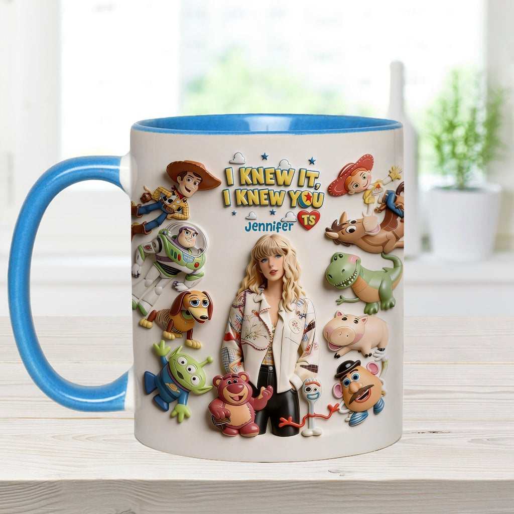 The Fifth Story Of Toys - Personalized Toy Story Accent Mug & Coaster