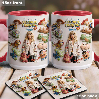 The Fifth Story Of Toys - Personalized Toy Story Accent Mug & Coaster