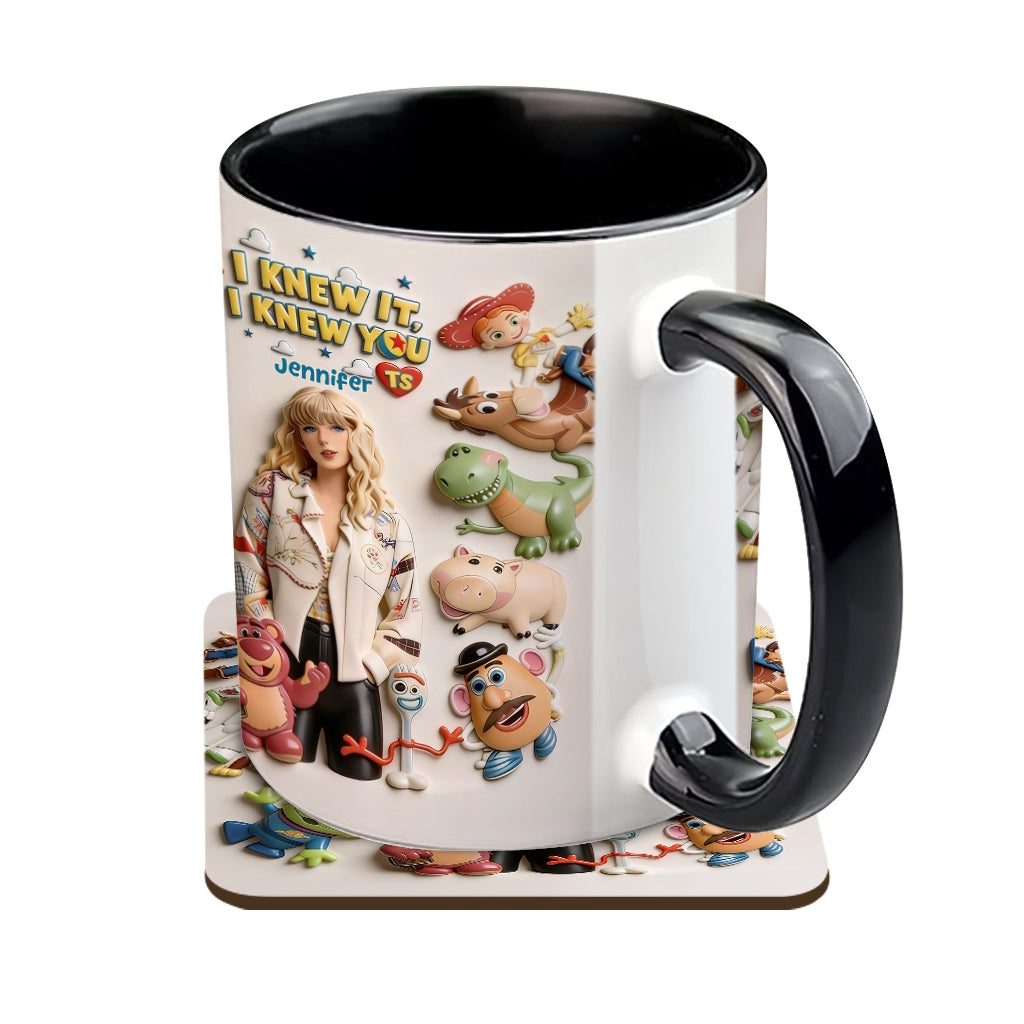 The Fifth Story Of Toys - Personalized Toy Story Accent Mug & Coaster