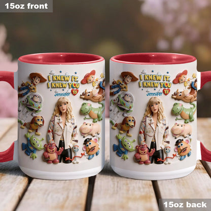 The Fifth Story Of Toys - Personalized Toy Story Accent Mug & Coaster