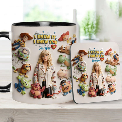 The Fifth Story Of Toys - Personalized Toy Story Accent Mug & Coaster