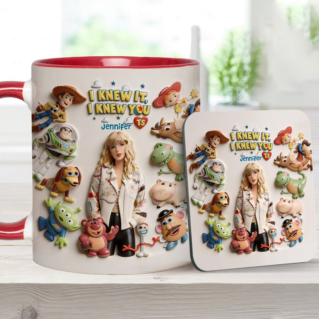The Fifth Story Of Toys - Personalized Toy Story Accent Mug & Coaster